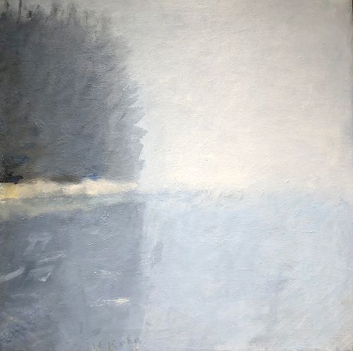 WOLF KAHN, (American, b. 1927), Maine Fog, 1966, oil on canvas