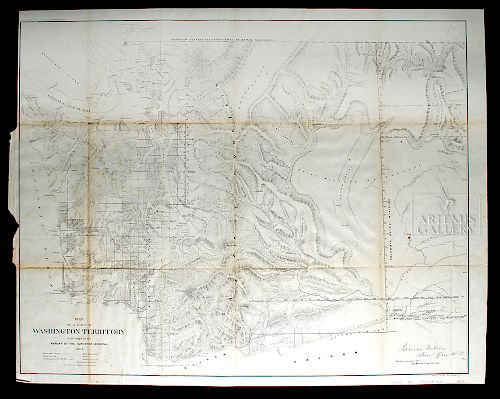 GLO Map of Washington Territory, ca 1860-61