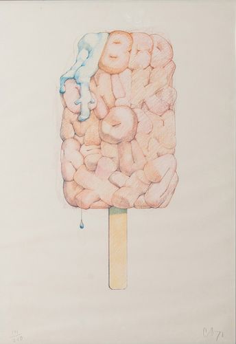 CLAES OLDENBERG (b. 1929): ALPHABET IN THE FORM OF A GOOD HUMOR BAR