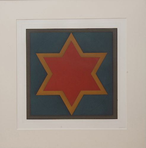 SOL LEWITT (1928-2007): STARS-RED CENTER