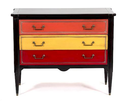 A Chest of Three Drawers Height 37 x width 39 inches.