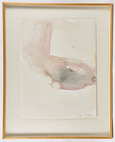 Nathan Oliveira, Figure Study, Untitled, 1990, w/c
