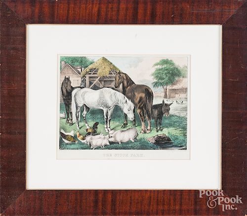 Currier and Ives color lithograph