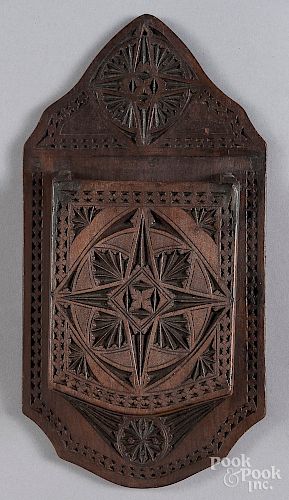 Chip carved hanging wall box