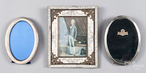 Miniature watercolor portrait of William Pitt