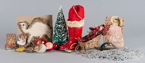 Group of Christmas items