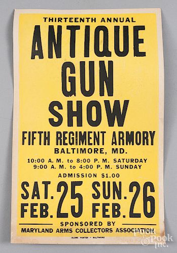 Antique gun show poster