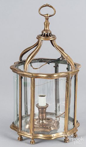 Brass hanging lantern