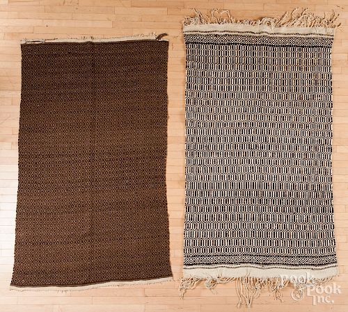 Two Southwest woven rugs