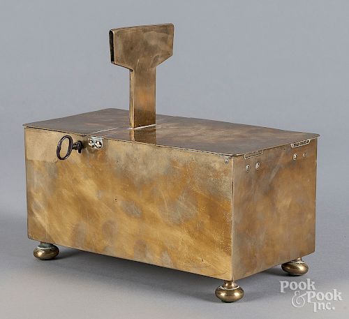 English brass honor box