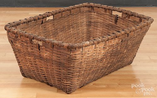 Large rectangular splint basket