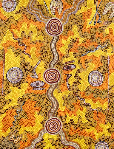 Wenton Rubuntja (Australia, 1926-2005) Aboriginal Painting