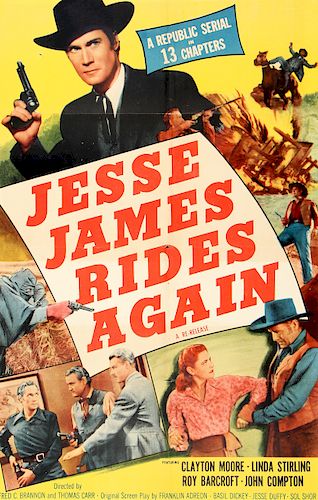 Period Film Poster, "Jesse James Rides Again"