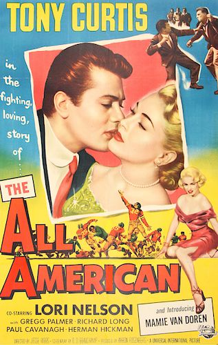 Period Film Poster, "All American", 1953