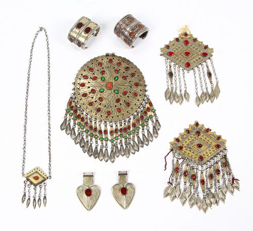 Collection of Antique Jewelry, Turkmenistan