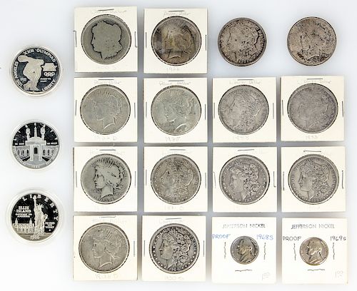 Estate Coin Collection including 7 Morgan Dollars