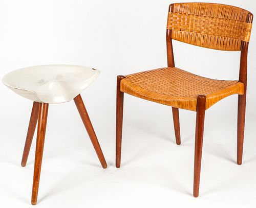 Vintage Modern Chair and Stool