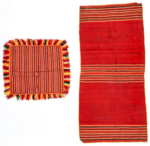 2 Antique Textiles, Tarabuco, Bolivia