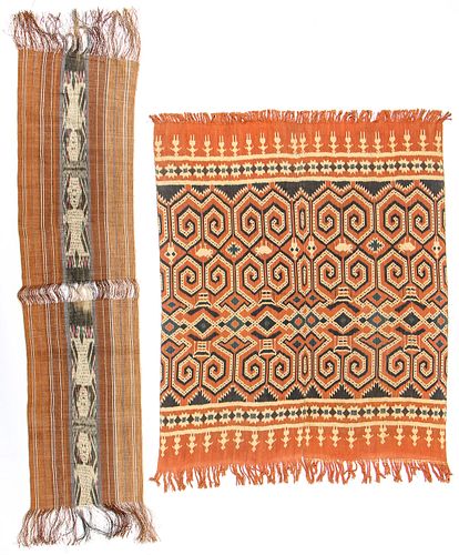 2 Southeast Asian Ikat Textiles, Indonesia
