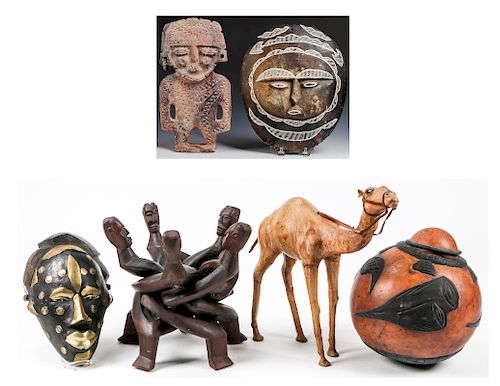 6 Misc. Vintage African Carvings