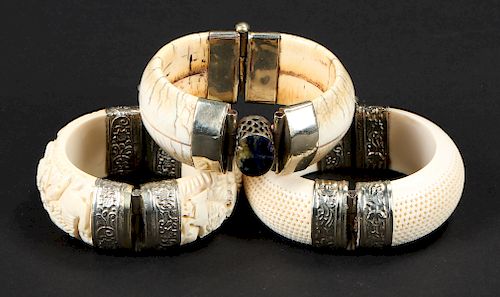 3 Assorted Antique Bracelets