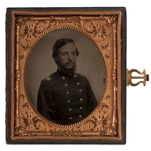 Sixth Plate Tintype of General John M. Corse, 6th Iowa Infantry