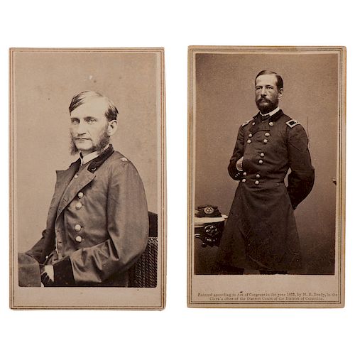 CDVs of Cavalry Generals Hugh Judson Kilpatrick and Alfred Pleasonton