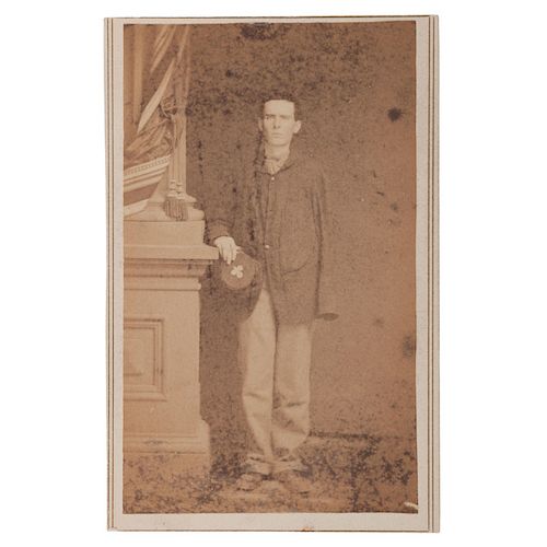 CDV of Union Army, Second Corps Private and Civil War Amputee