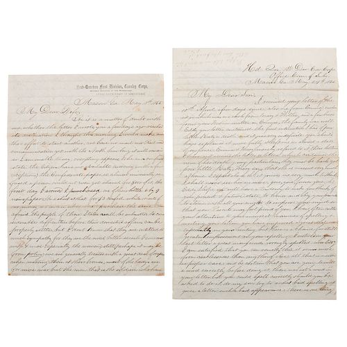 Two Civil War Letters Regarding the Capture of Jefferson Davis, by Captain Edward Dale, US Commissary Dept.