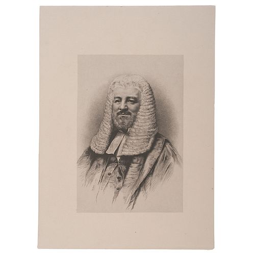 Judah P. Benjamin, Jewish US Senator and Confederate Politician, Bust Portrait as English Barrister