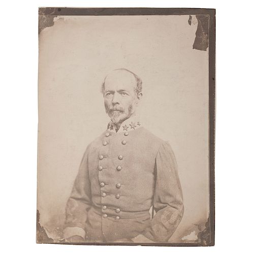 CSA General Joseph E. Johnston, Salted Paper Photograph by Vannerson & Jones