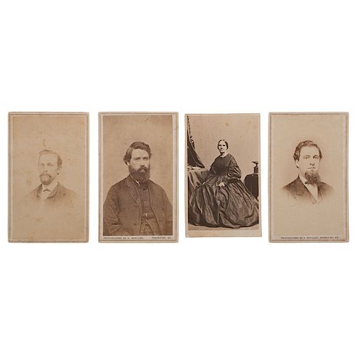 Confederate CDV Collection, Featuring Possible CSA Spy Charlotte Moon Clark