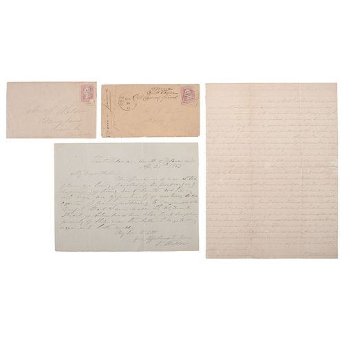 POW Letters and Covers from Camp Chase, OH and Fort Delaware, DE by Captain Vachel Weldon, 25th Texas Cavalry, Plus