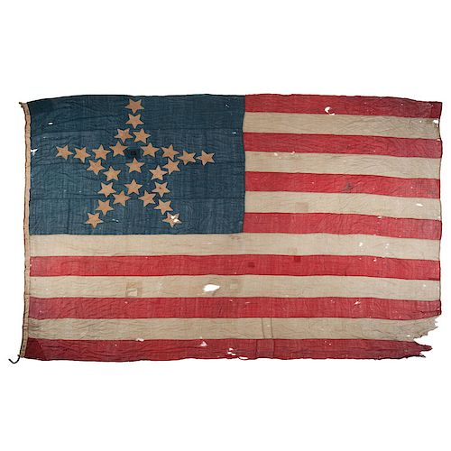 Rare 26-Star American Maritime Flag with Great Star Pattern