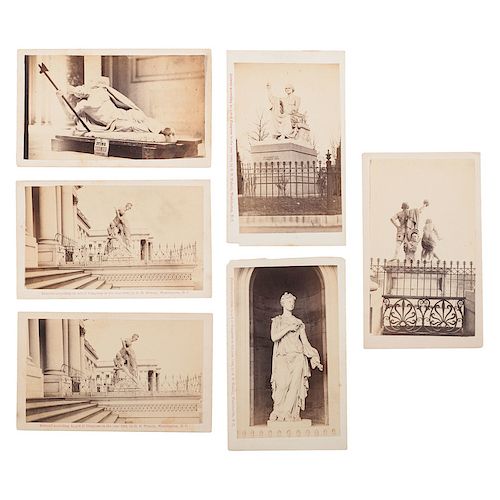 US Capitol Statuary, CDVs by Wakely, 1866