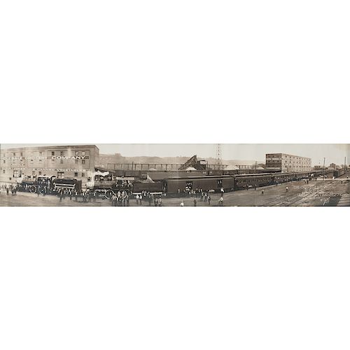 Panoramic Photograph of the B&O RR, Annual Veteran Employee Outing, Huntington, WV, 1916