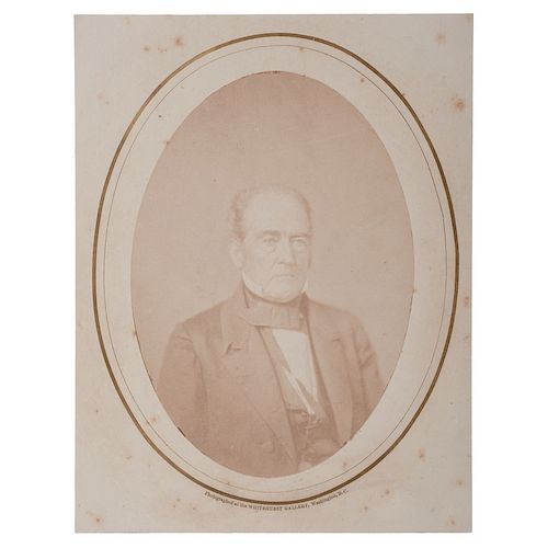 John Bell, Constitutional Union Party Candidate for President, Albumen Photograph by Whitehurst
