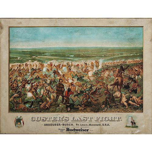 Custer's Last Stand, Anheuser-Busch Chromolithograph