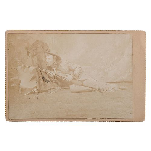 Captain Jack Crawford Signed Cabinet Card by W.R. Cross