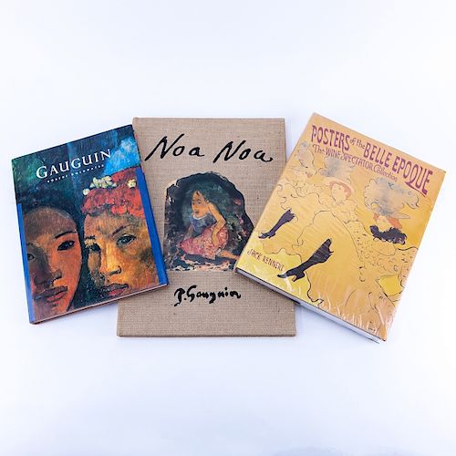 Grouping of Three (3): Paul Gauguin Hardcover book by Robert Coldwater, Paul Gauguin Noa Noa Editio