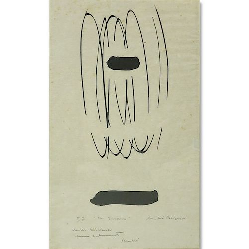 Andre Bergeron, Swiss  (born 1937) Lithograph, Artist Signed and Titled, E.A. in Pencil on Lower Bo