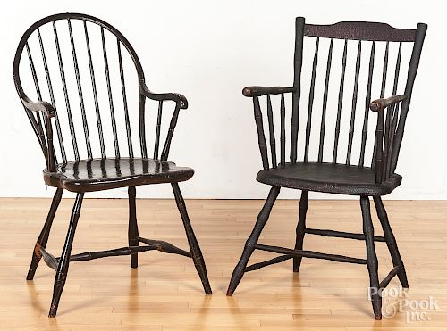 Four miscellaneous Windsor chairs