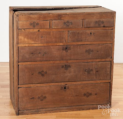 Four sections of Pennsylvania chest of drawers