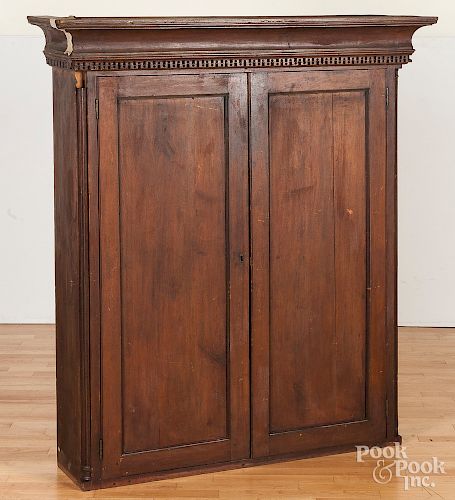 Pennsylvania Chippendale mahogany bookcase top