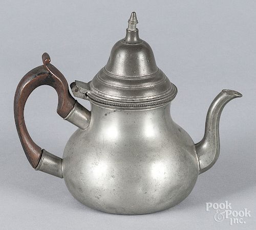 English Townsend & Compton pewter teapot
