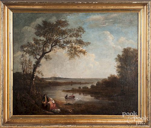 Continental oil on canvas landscape