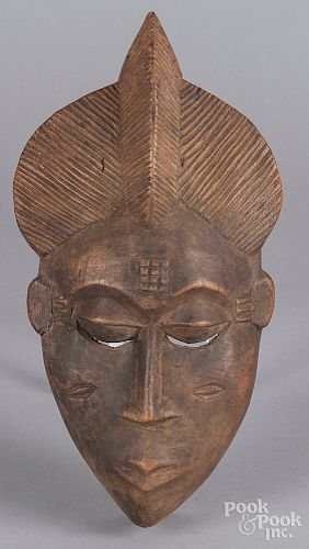 African Baule carved mask