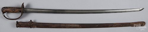 Cavalry sword, together with a short sword