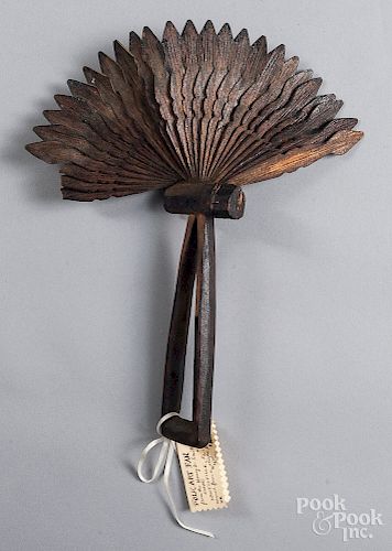 Carved fan whimsey