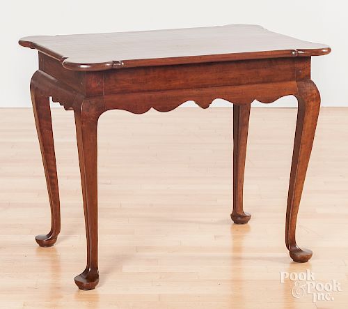 Queen Anne style cherry tea table